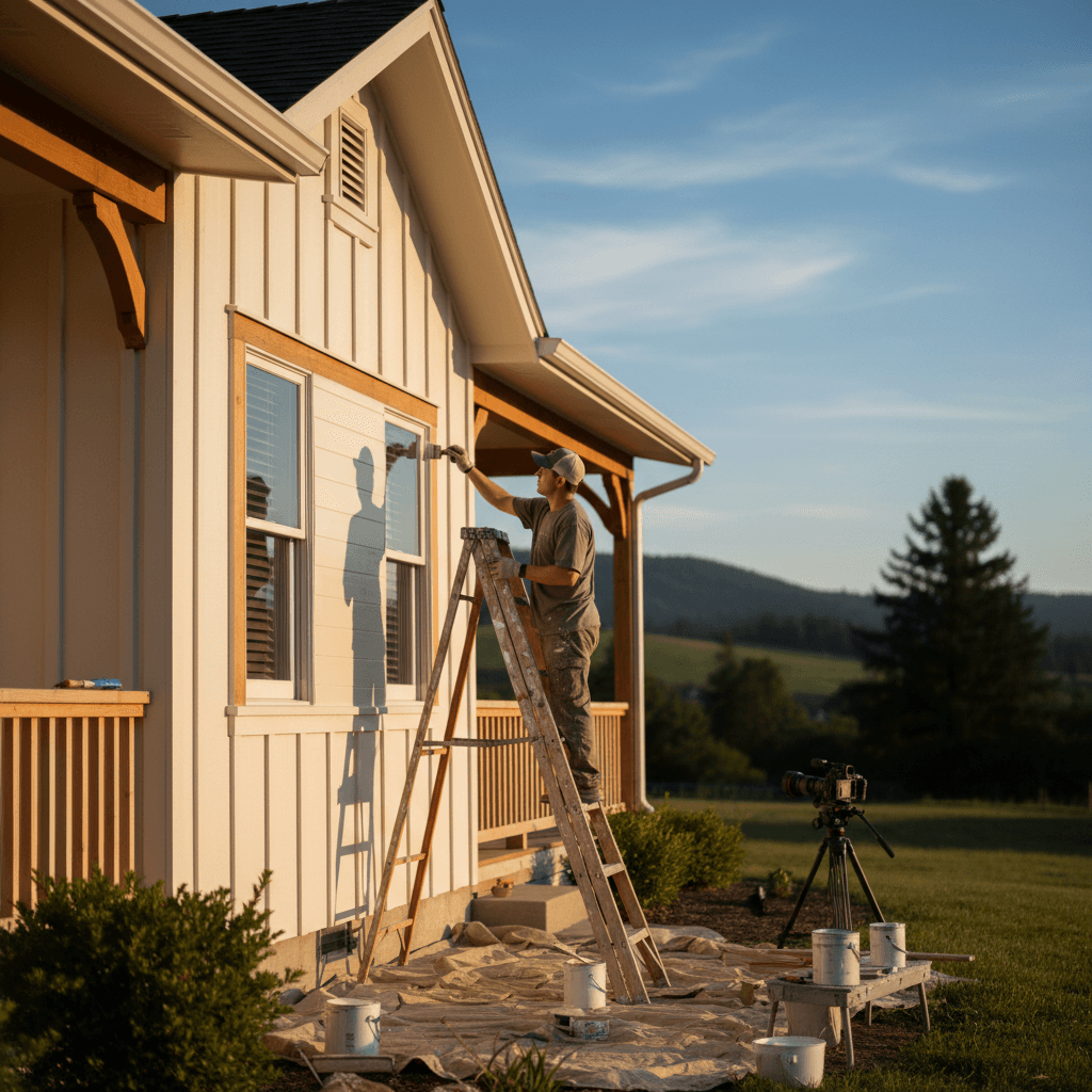 Exterior house painting